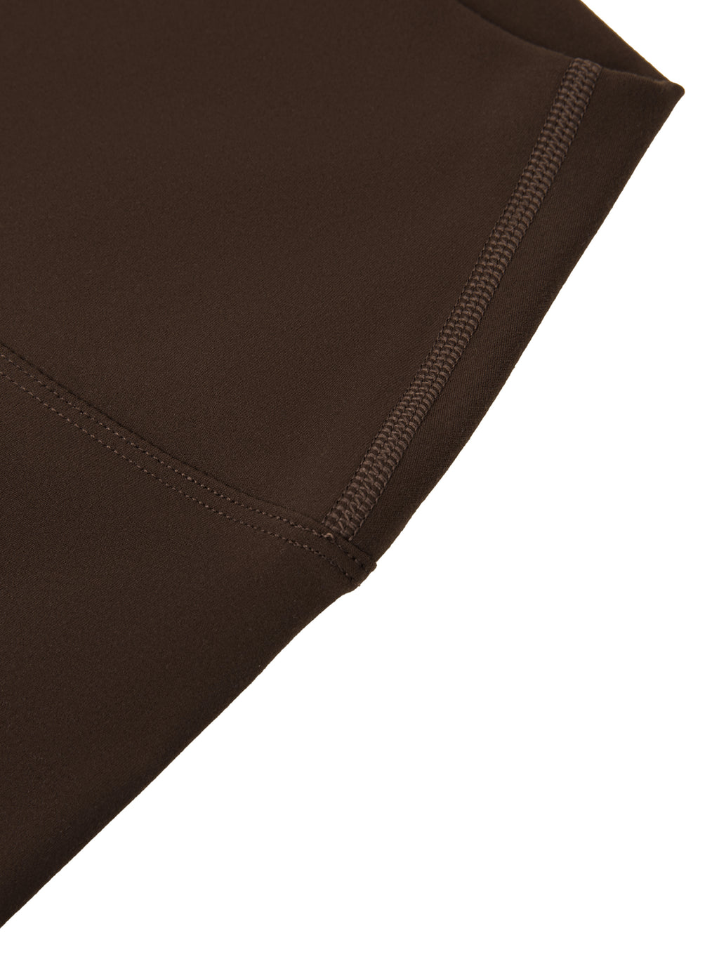 ODMPOD high-waisted yoga leggings shown in a close-up image emphasizing the stretchy, comfortable fabric and sleek fit.