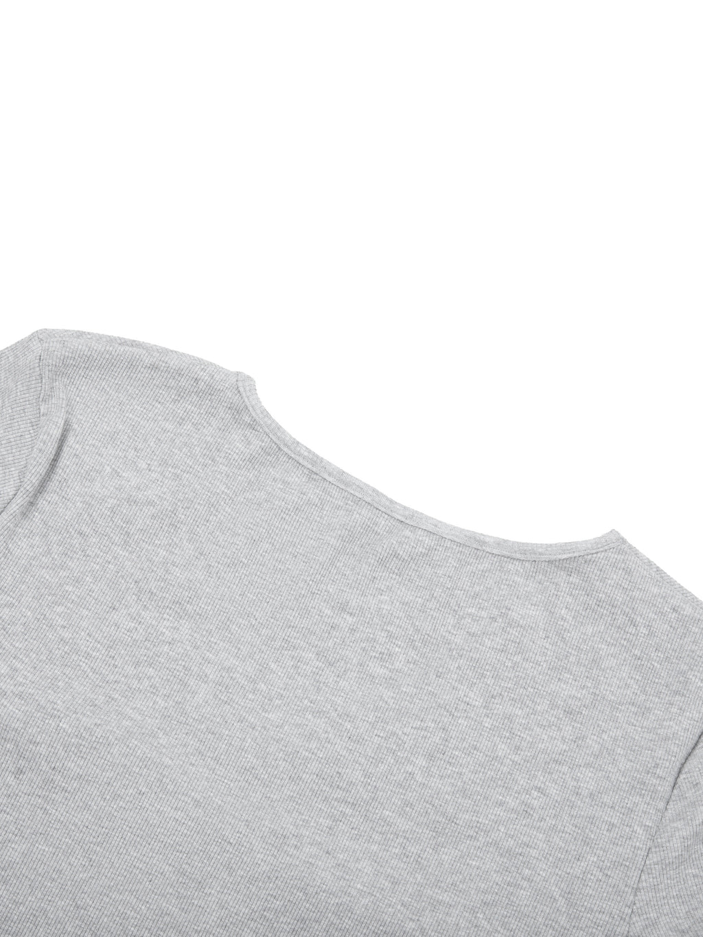 ODMPOD ruched long sleeve crop T-shirt featuring fitted design and stylish ruching detail, shown in white fabric.