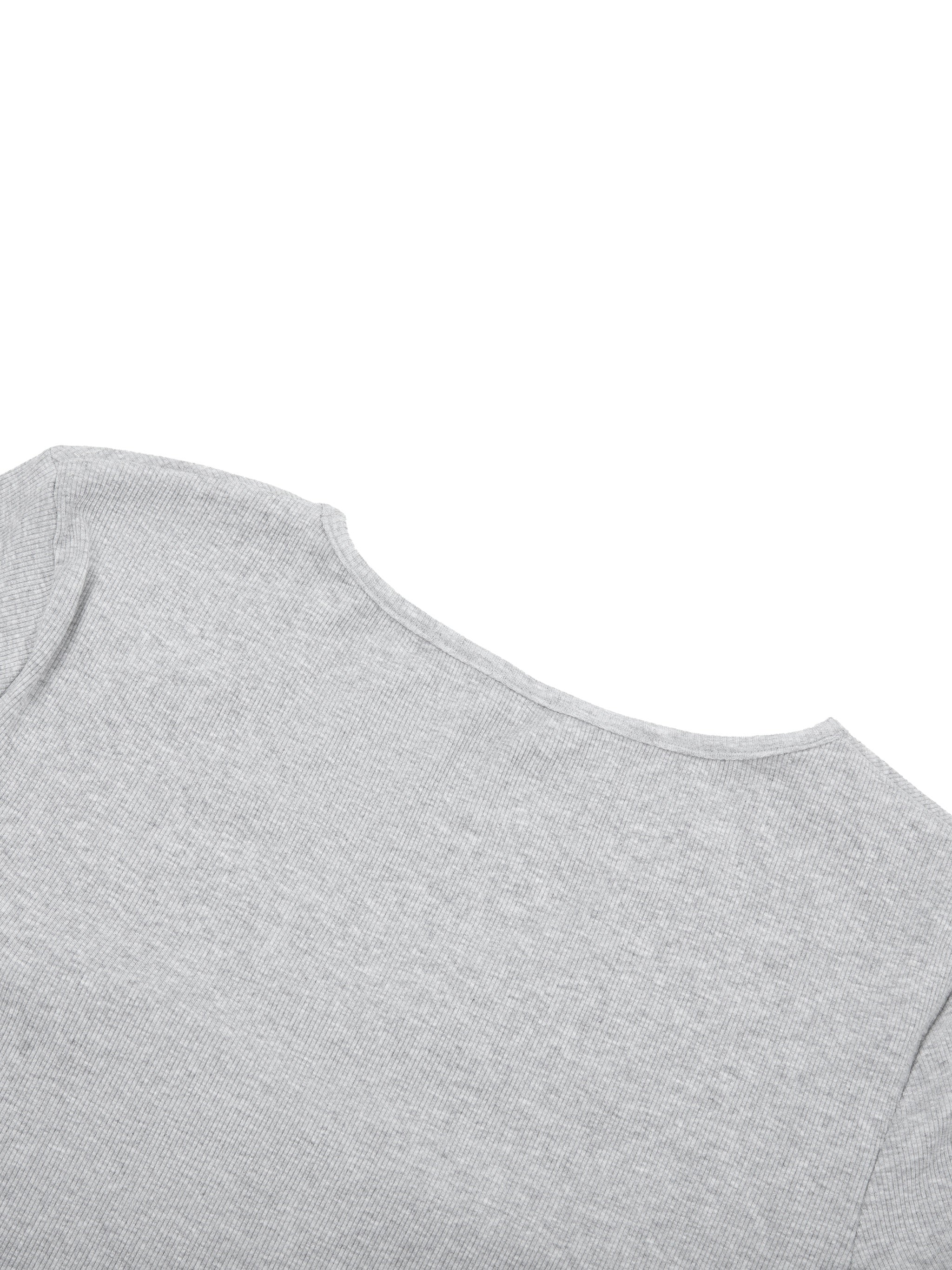 ODMPOD ruched long sleeve crop T-shirt featuring fitted design and stylish ruching detail, shown in white fabric.