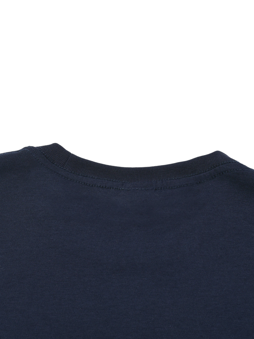 White ODMPOD varsity stripe T-shirt featuring bold horizontal stripes and a classic crew neck design.