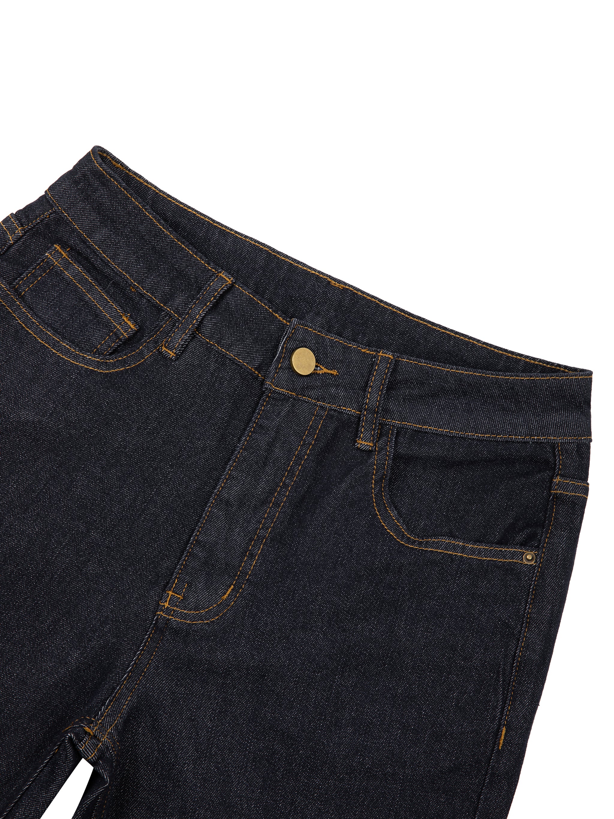 ODMPOD high-rise skinny jeans shown in a close-up, featuring a fitted silhouette and classic denim fabric.