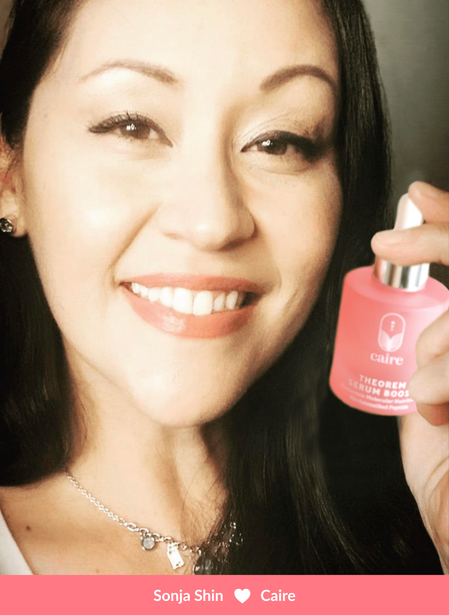 Caire Beauty Theorem Serum Boost in a sleek bottle, showcasing the serum's smooth texture and modern packaging.
